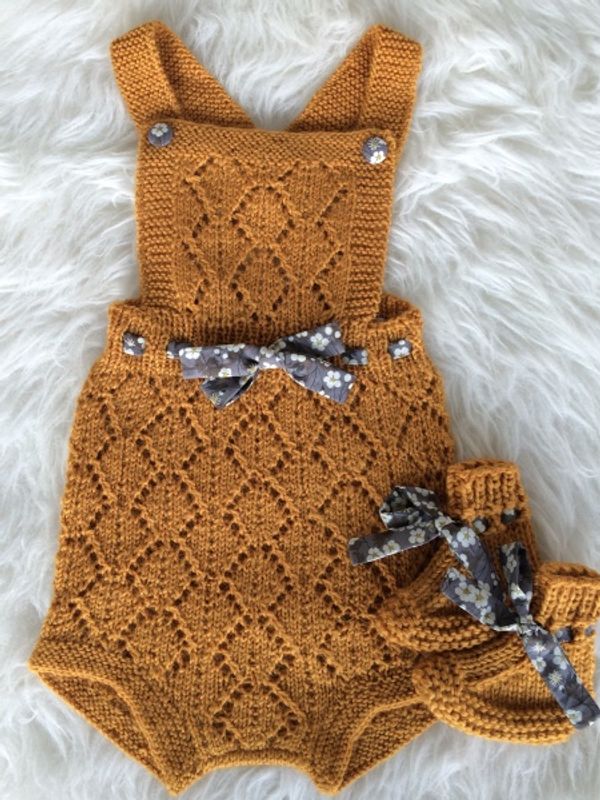 PDF strikkeoppskrift romper Marie