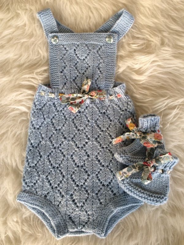 PDF strikkeoppskrift romper Marie