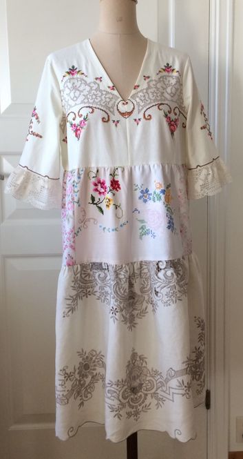 Hovedbilde X SOLGT Kjole natur/rosa