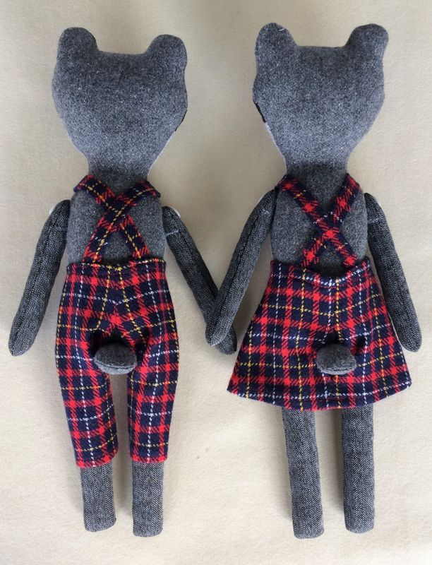 Barnigjen symønster Brillebjørn