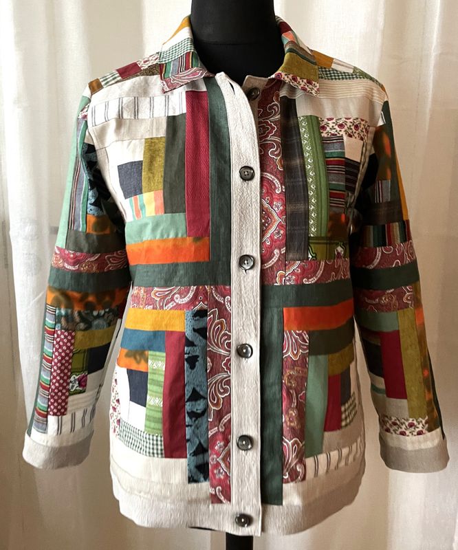 Patchworkjakke symønster